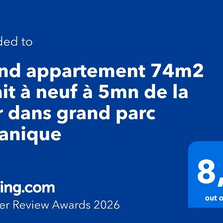 Grand 74m2 Refait A Neuf A 5mn De La Dans Grand Parc Botanique Apartment Villeneuve-Loubet